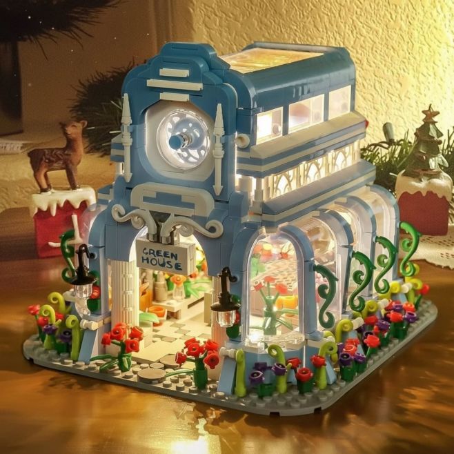 Postav si barevný mini svět plný detailů! 🌿🏡 Botanická zahrada od MOULD KING je modulární osvětlený domek se zahrádkou, se...