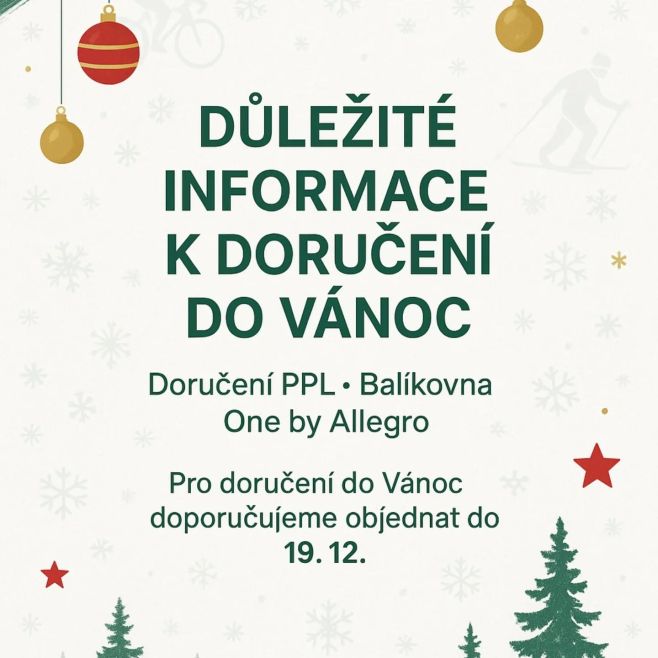 🎄 Vánoční doručení 2025 – Důležité informace! 🎄 Aby vaše dárky dorazily pod stromeček včas, připravili jsme pro vás...
