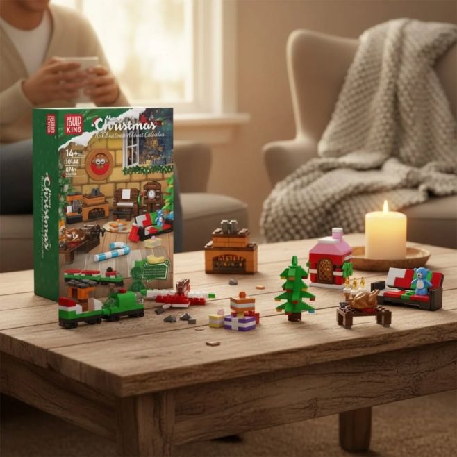 🎄 Adventní kalendář pro milovníky stavebnic! 🎁 Místo čokolády každý den nový dílek do kouzelné vánoční scény – stromečky,...